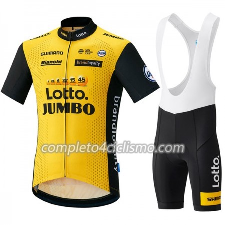 Completo Maglia + Pantaloncino con bretelle 2018 LottoNL-Jumbo Donna N001 Completo Maglia + Pantaloncino con bretelle 2018 LottoNL-Jumbo Donna N001